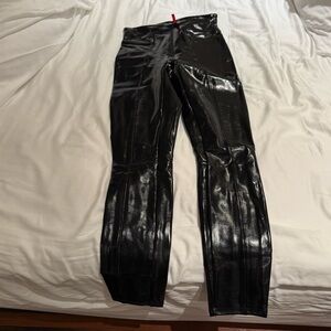 SPANX Black Shiny Pants